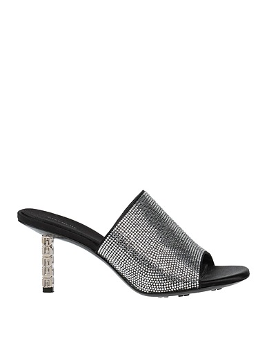 GIVENCHY Sandalen Silber Gewebefasern, Andere Fasern