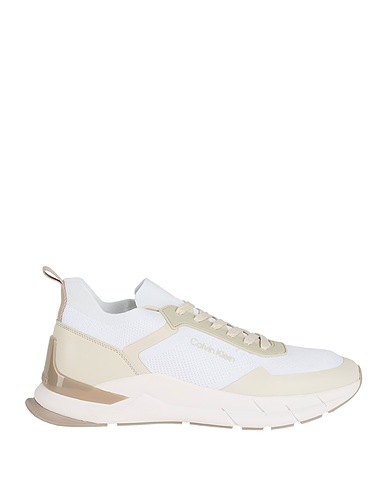 CALVIN KLEIN Sneakers White Textile fibres, Rubber