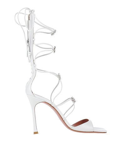 AMINA MUADDI Sandals White Leather