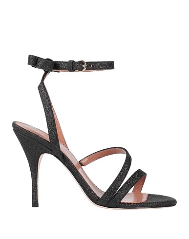 RED(V) Sandals Black Leather
