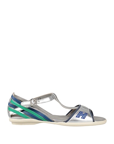 HOGAN Sandals Silver Leather