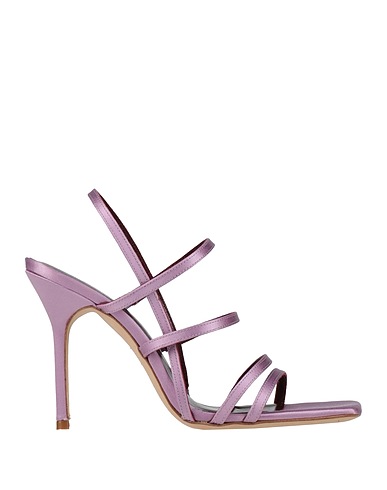 STAUD Sandals Lilac Textile fibers