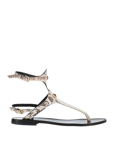 DORIA MARIA Flip flops Ivory Leather