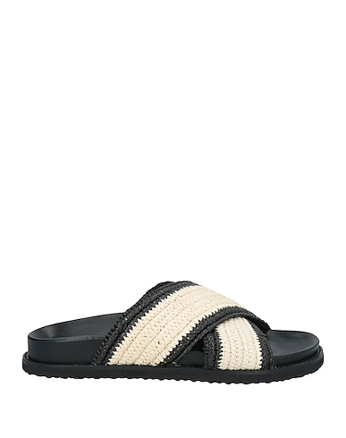 INUOVO Sandali Nero Altre Fibre