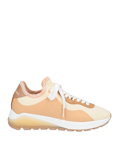 SEE BY CHLOÉ Sneakers Beige Leather, Textile fibres