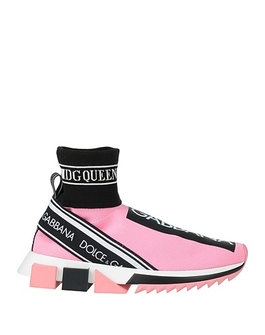 DOLCE&GABBANA Sneakers Pink Textile fibers, Rubber