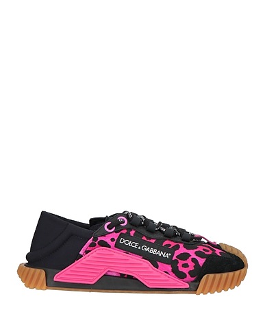 DOLCE&GABBANA Sneakers Fucsia Fibre tessili, Pelle