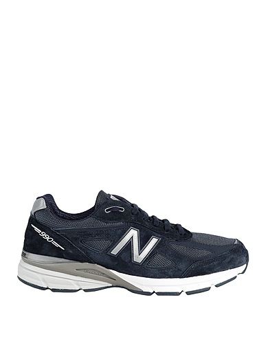 NEW BALANCE Sneakers 990
 Navy Textile fibers, Leather