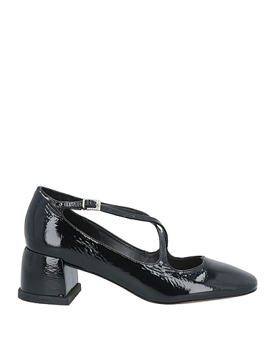 CARTECHINI Court Black Leather