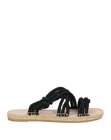 MANEBÍ Espadrilles Black Textile fibers