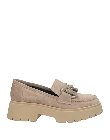 JANET & JANET Loafers Taupe Leather