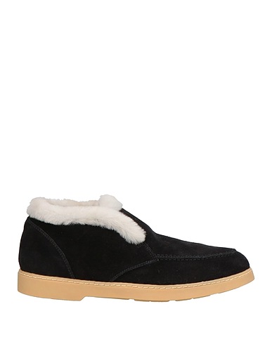 DOUCAL'S Ankle boot Black Leather, Shearling