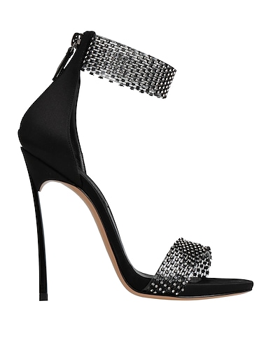 CASADEI Sandales Cuir, Fibres textiles