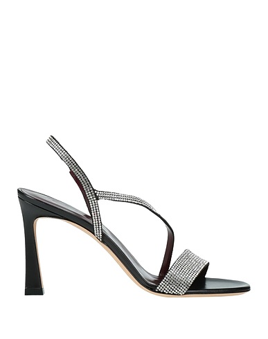 STAUD Sandals Black Leather