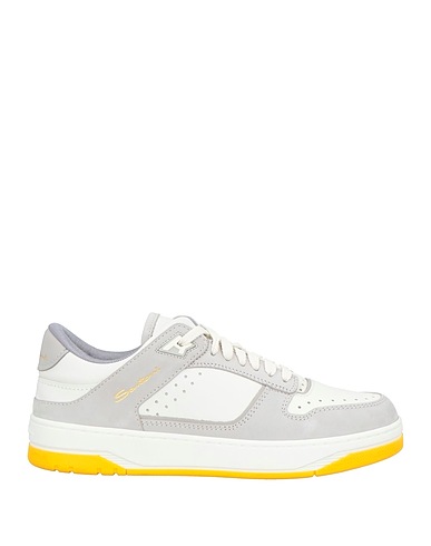 SANTONI Sneakers Light grey Leather