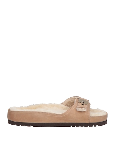 SCHOLL Sandals Taupe Leather