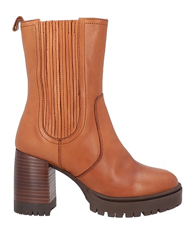 EMANUÉLLE VEE Ankle boot Tan Leather