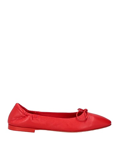 POMME D'OR Ballet flats Red Leather