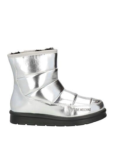 LOVE MOSCHINO Stiefelette Silber Polyurethan
