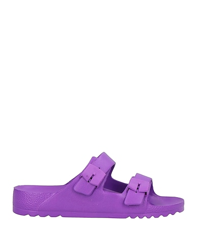 SCHOLL Sandals BIOPRINT Purple Rubber