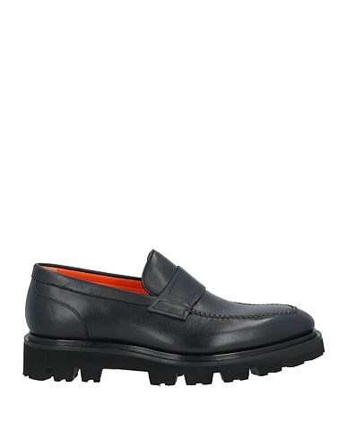 SANTONI Mocassino Nero Pelle