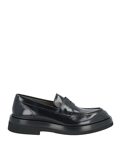 SANTONI Loafers Black Leather