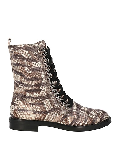 CASADEI Ankle boot Khaki Snakeskin