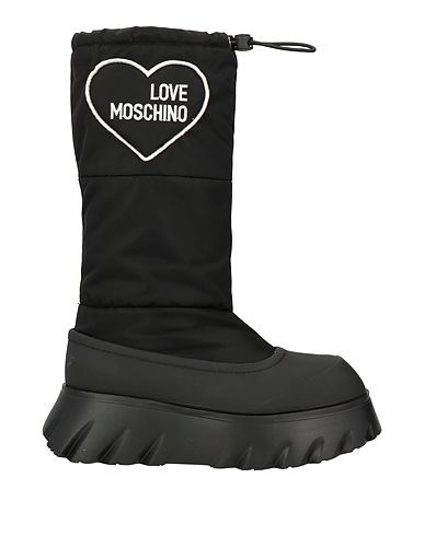 LOVE MOSCHINO Boots Black Textile fibres
