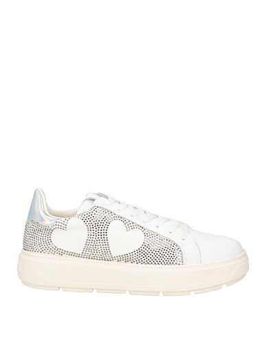 LOVE MOSCHINO Sneakers Leather, Textile fibers