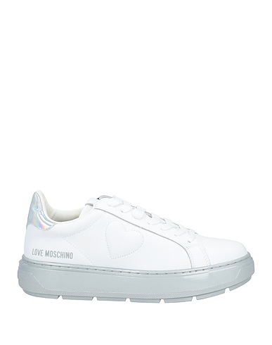 LOVE MOSCHINO Sneakers White Calfskin