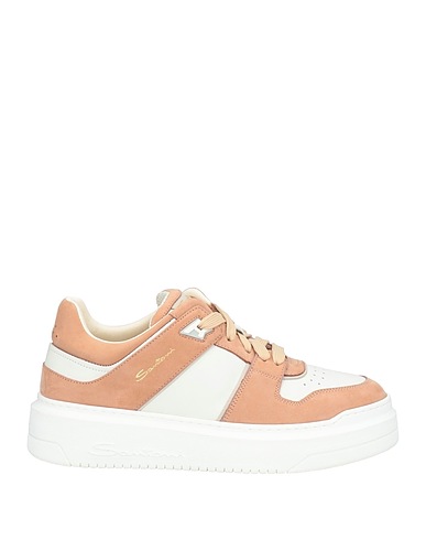 SANTONI Sneakers Light brown Leather