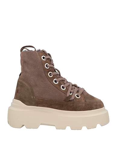 INUIKII Ankle boot Taupe Leather, Shearling