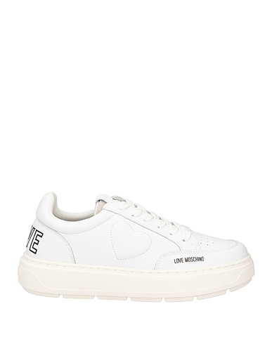 LOVE MOSCHINO Sneakers White Calfskin