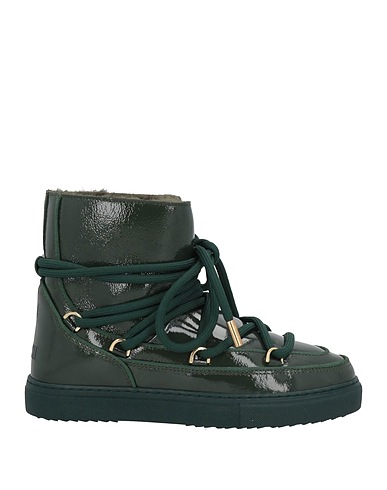 INUIKII Ankle boot Dark green Leather, Shearling