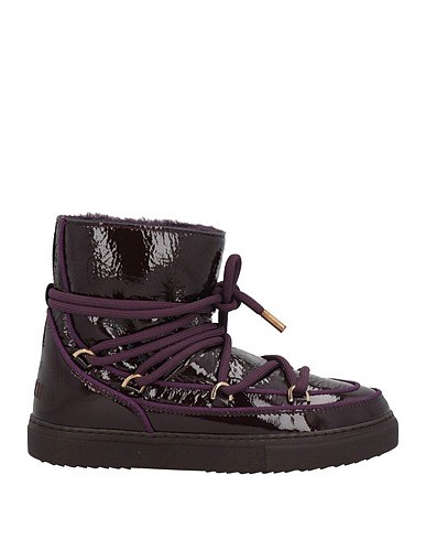 INUIKII Ankle boot Plum Leather, Shearling