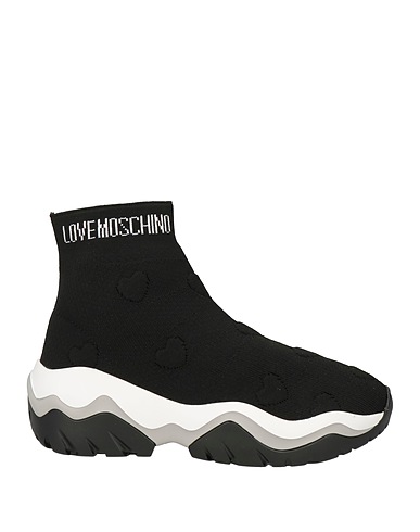 LOVE MOSCHINO Sneakers Black Textile fibres