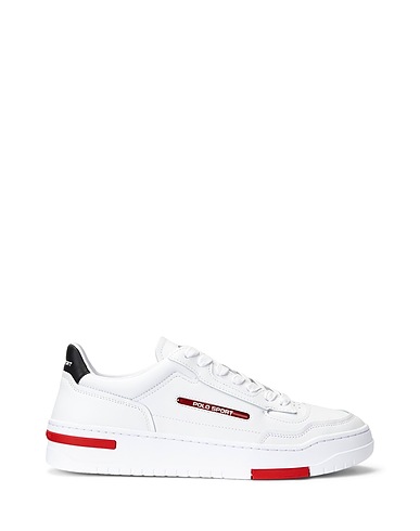 POLO SPORT RALPH LAUREN スニーカー ホワイト 革（なめし加工） 100%