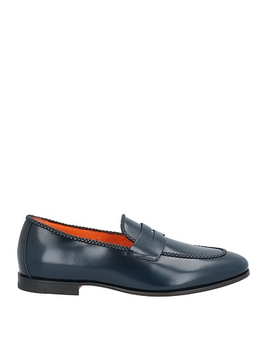 SANTONI Loafers Midnight blue Leather