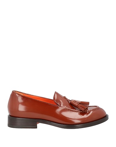 SANTONI Loafers Brown Leather