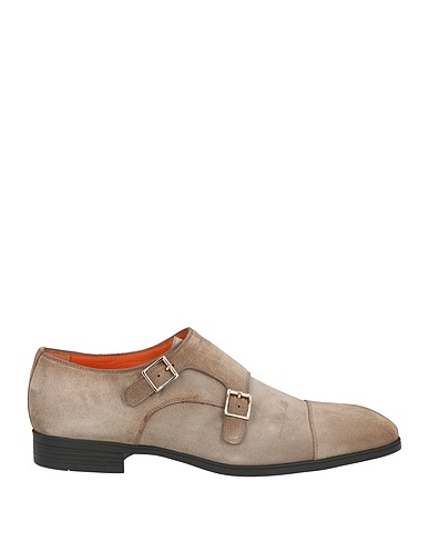 SANTONI Loafers Khaki Leather
