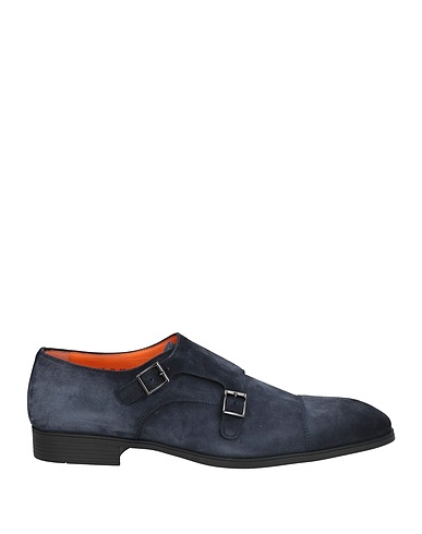 SANTONI Loafers Slate blue Leather