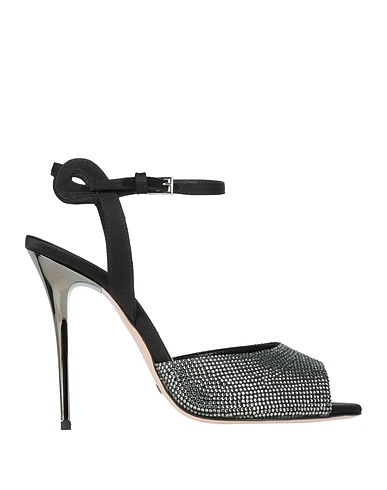 SEBASTIAN Milano Sandals Black Leather