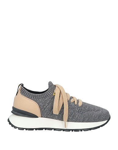 DOUCAL'S Sneakers Lead Leather, Textile fibres