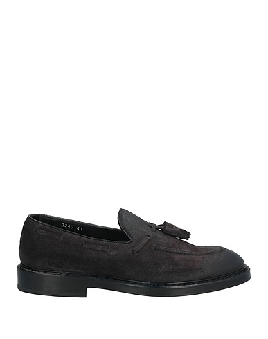 DOUCAL'S Loafers Charcoal Leather