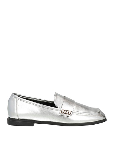 BEATRICE .B Loafers Silver Textile fibres
