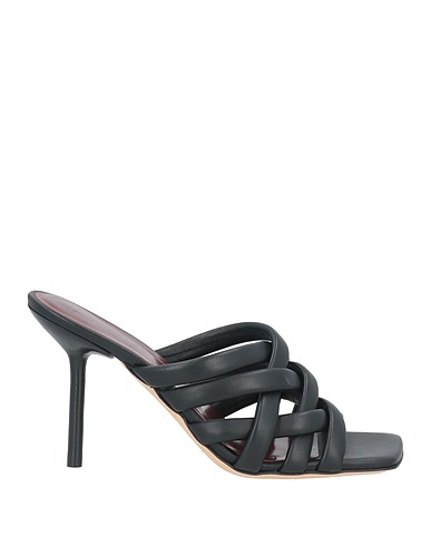 STAUD Sandals Black Leather