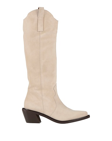 ALOHAS Boots Cream Leather