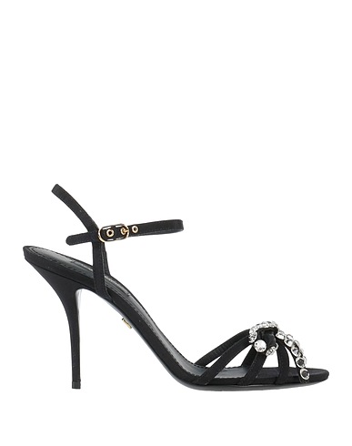 DOLCE&GABBANA Sandals Black 100% Viscose