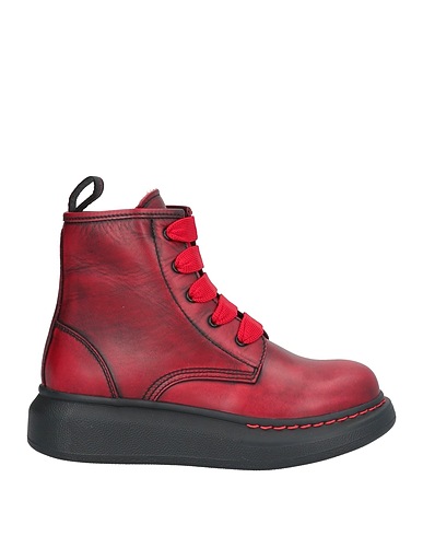 MCQUEEN Ankle boot Brick red Leather