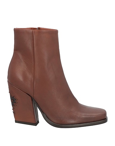 CURIOSITÉ Ankle boot Brown Calfskin